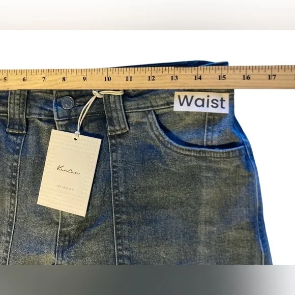 Kansan Avery Cargo‎ Jeans NWT Women’s Size 9/28 Blue Y2K Style - Picture 8 of 9
